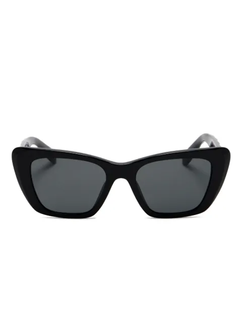 Tory Burch logo-plaque cat-eye sunglasses Black TY7216U
