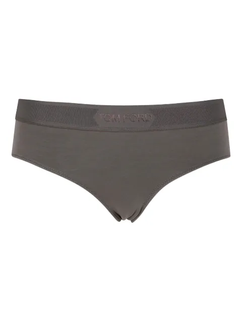 TOM FORD logo-waistband briefs Green KNJ004JEX166
