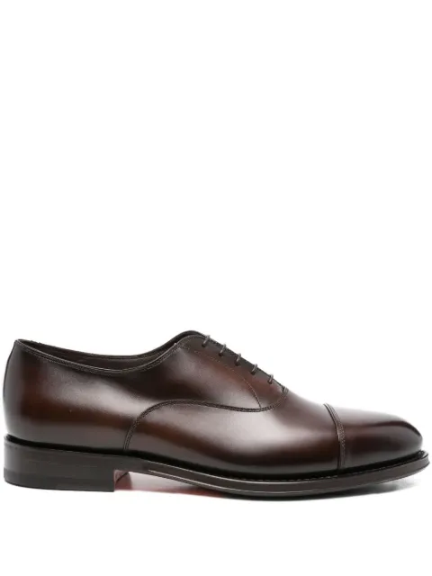 Santoni leather Oxford shoes Brown MCCO19045PG4HNTG