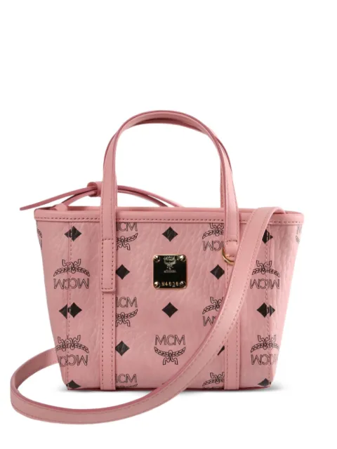 MCM monogram logo-plaque tote bag Pink MWPFSMT03PZ