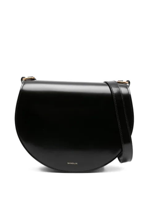 Wandler Kate half-moon satchel bag Black KATESADDLE