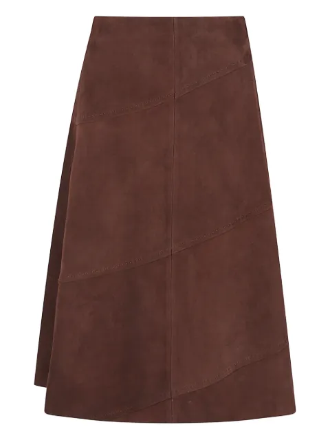 alice + olivia Sosie suede skirt Brown CC508H19304C201