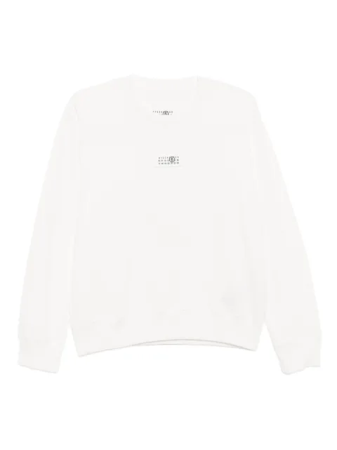 MM6 Maison Margiela logo patch sweatshirt White S52GU0247M25025
