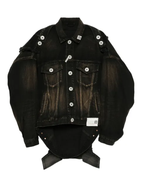 Maison MIHARA YASUHIRO Reverse-Back denim jacket Black A15BL022