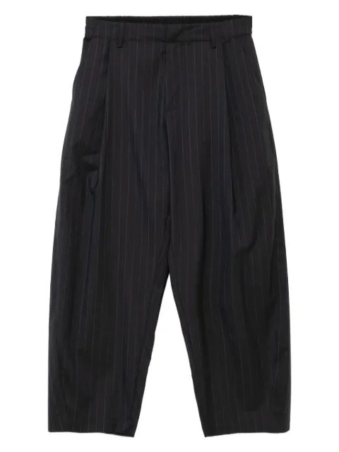 CROQUIS pleated pinstripe trousers Grey 9P7E10020