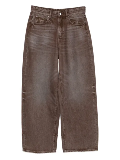 JNBY wide-leg rolled-up jeans Brown 5P8E13410