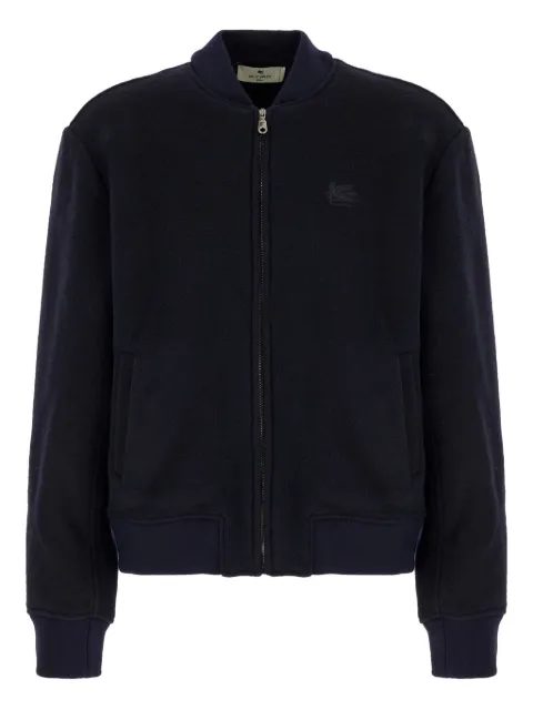 ETRO embroidered-logo jacket Blue MRBA0016TQB69