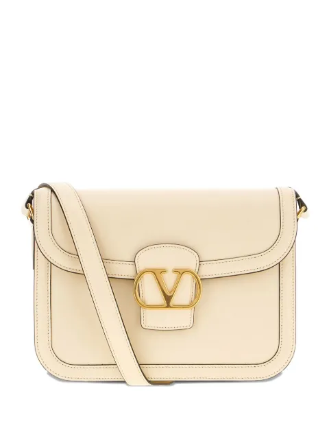 Valentino Garavani V-logo flap messenger bag Neutrals YB0R15UHF