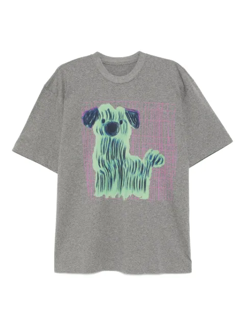 JNBY graphic-print T-shirt Grey 5P7110461