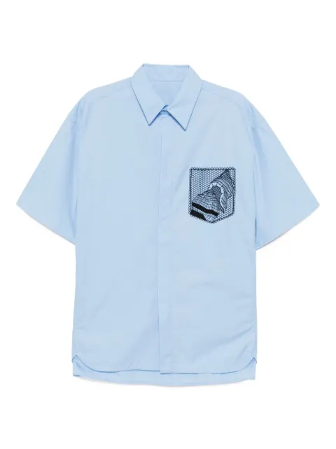 CROQUIS oversized short-sleeved shirt Blue 9P7210950