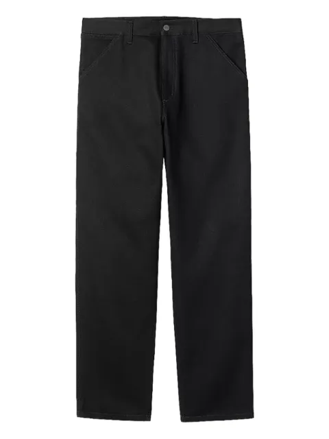 Carhartt WIP five-pocket cotton jeans Black I0320248902