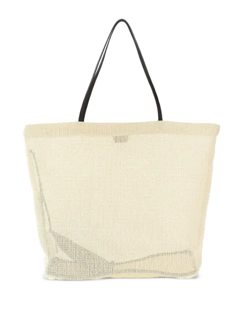 The Row Barn mesh tote bag Neutrals W1833W4006IANS