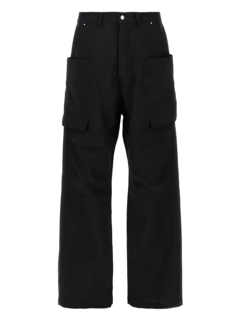 Rick Owens Stefan cargo low-crotch trousers Black RU02E1346WGP