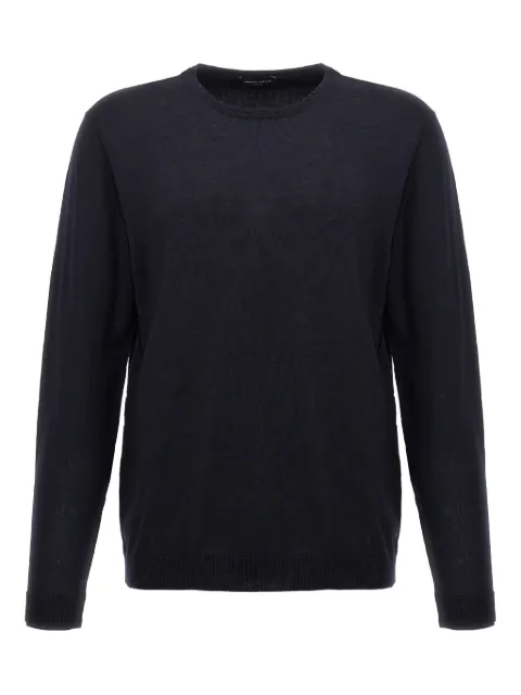 Roberto Collina crew-neck merino-wool sweater Blue 253M01001M0177
