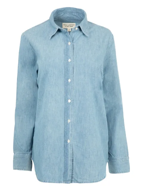 Nili Lotan Monti denim long-sleeve shirt Blue 13029W1754