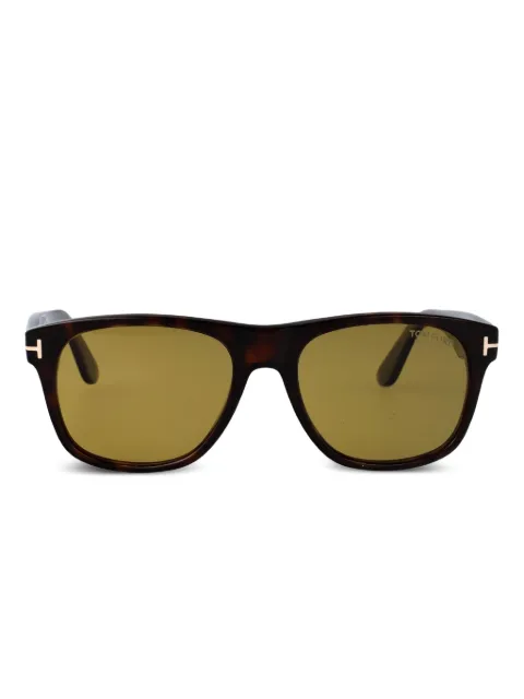 TOM FORD Eyewear Marlon-02 square-frame sunglasses Brown FT1284
