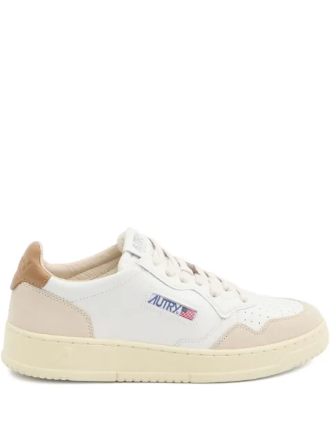 Autry perforated suede leather sneakers White AULWLS02