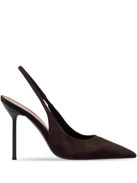 Paris Texas 105mm slingback pointed-toe pumps Brown PX913XSA04EBANO