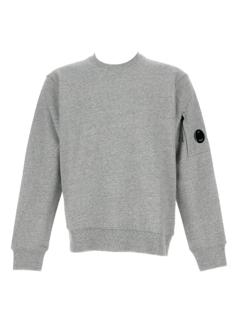 C.P. Company diagonal raised fleece crewneck lens sweatshirt Grey RCCMSS713A005086WM94