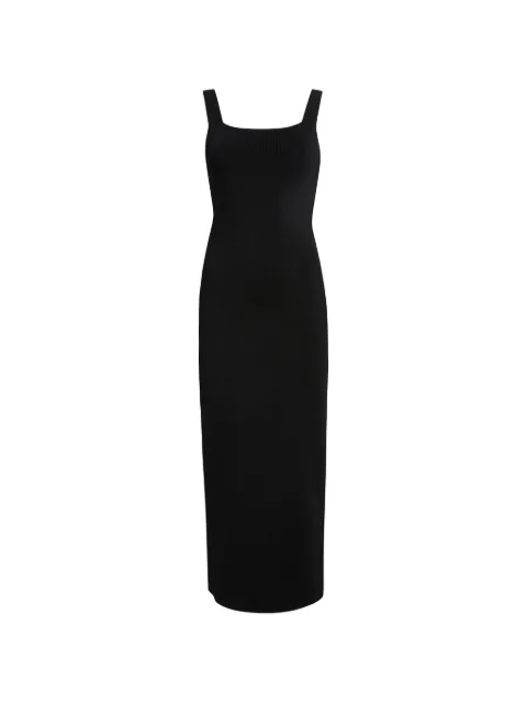 KHAITE Dixi square-neck midi dress Black 9808429200