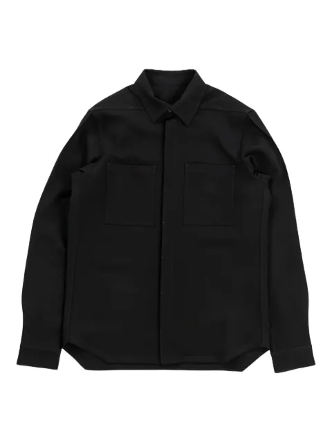 Rick Owens double-pocket long-sleeve shirt Black RU02E1292WA
