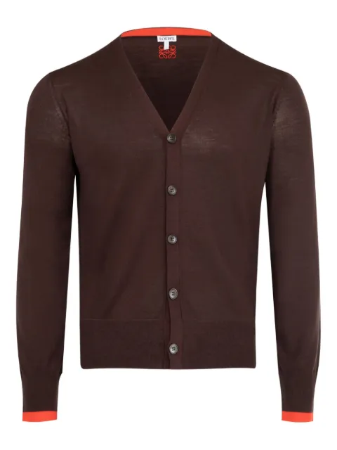 LOEWE buttoned V-neck cardigan Brown H526Y16KAH