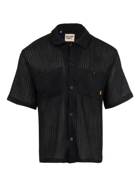 GALLERY DEPT. Playground ribbed short-sleeve shirt Black MS60062