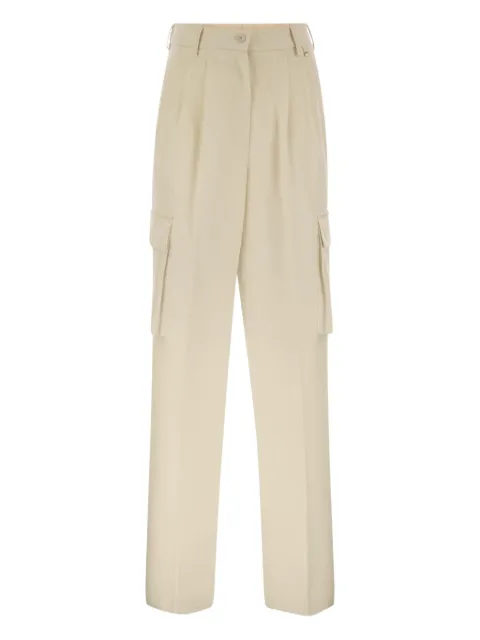 Herno pleated cargo trousers Neutrals PT000179D334531000