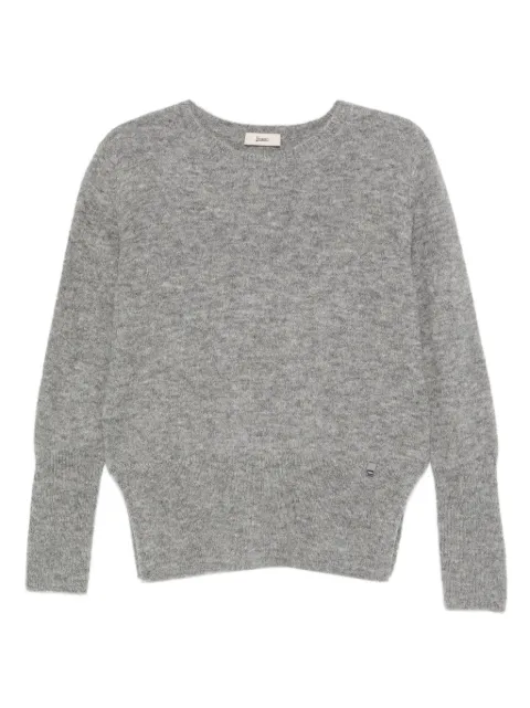 Herno round-neck long-sleeve sweater Grey MG000187D703029
