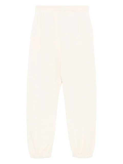PINKO elastic-ankles cotton trousers Neutrals 105508A2RB