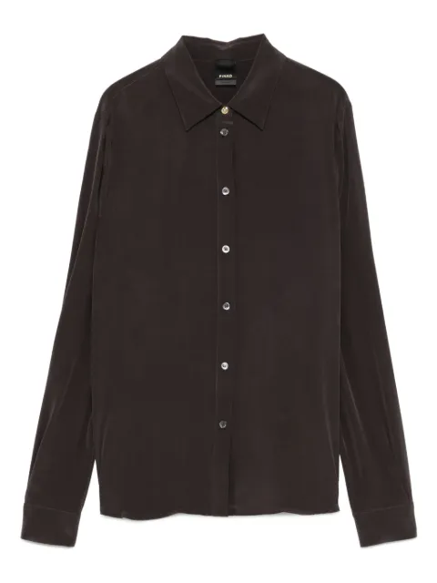 PINKO button-down silk shirt Grey 105593A2T7