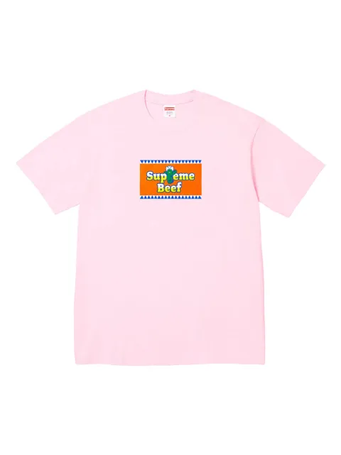 Supreme Beef box-logo t-shirt Pink SU25589