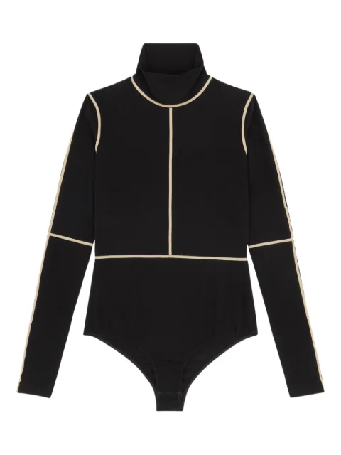 MM6 Maison Margiela high-neck panelled bodysuit Black S52NH0038M20125