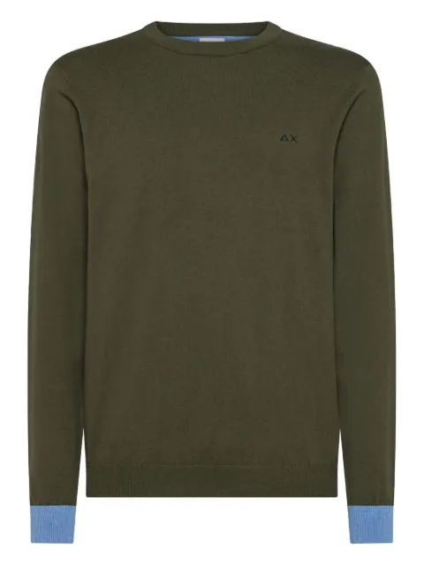 Sun68 elbow-patch sweater Green K4514374