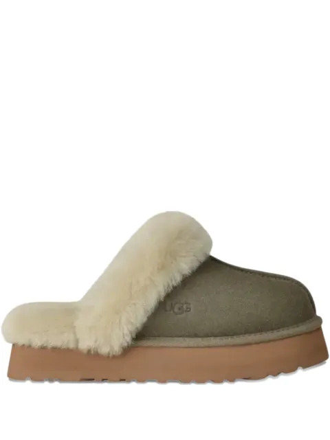 UGG sheepskin platform slippers Green 1122550MRNM