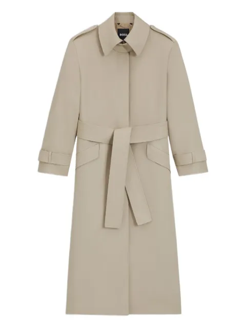 BOSS belted wool trench coat Neutrals 50543198275
