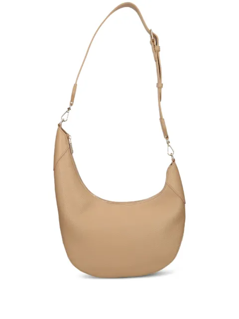 Love Moschino logo-plaque crescent shoulder bag Brown JC4016PP1N