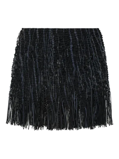 Roberta Einer Element knitted fringe mini skirt Black ELEMENTMACRAMEMINISKIRTRESS2372
