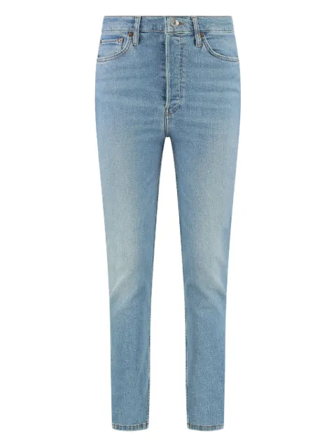 RE/DONE 90s logo-appliqué jeans Blue 16303W90UHRS
