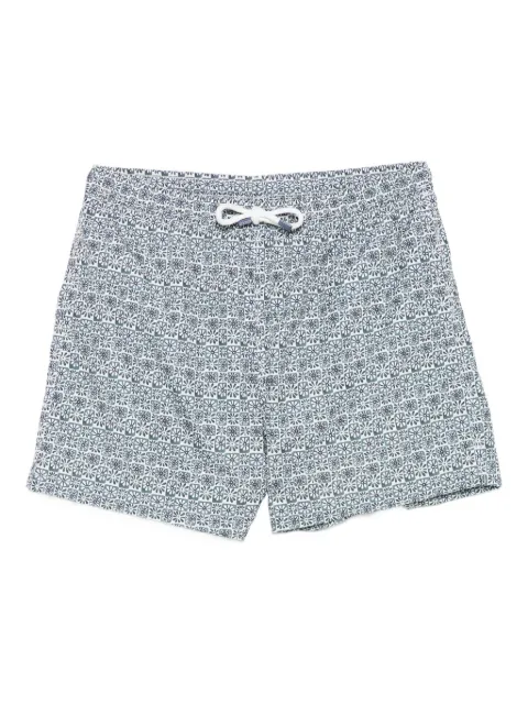 Fedeli floral-print swim shorts Green 8UE00318