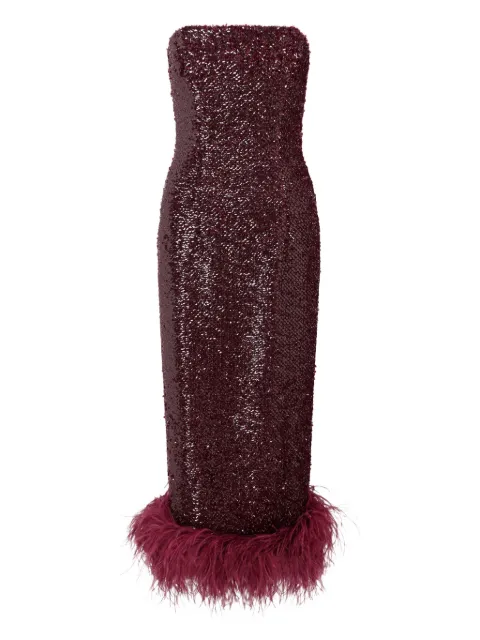 16Arlington Minelli midi dress Red DMD648AW2502