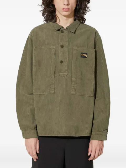 stan ray corduroy chest-pocket polo shirt Green AW2311314
