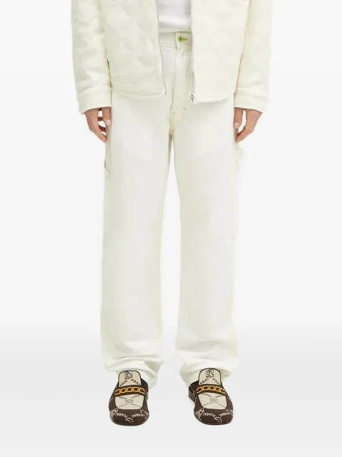 stan ray contrast-stitch trousers White AW2402362