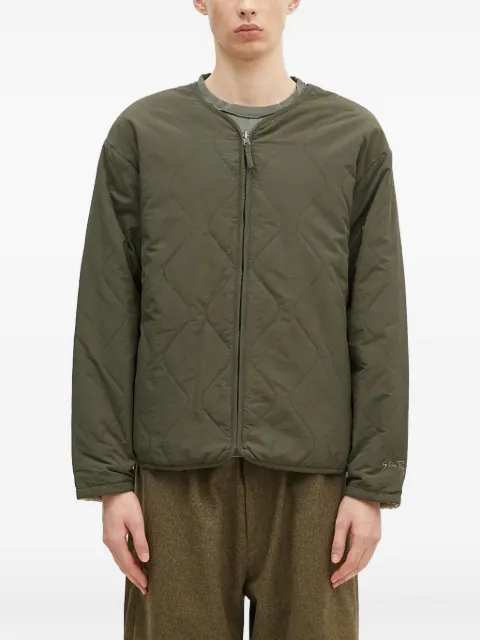 stan ray quilted zip-up jacket Green AW2404046