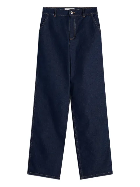 Maison Kitsuné high-waisted cotton jeans Blue PM01109WW0081P470