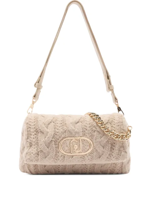 LIU JO medium LaPuffy cable-knit cross body bag Neutrals AF5138J0001