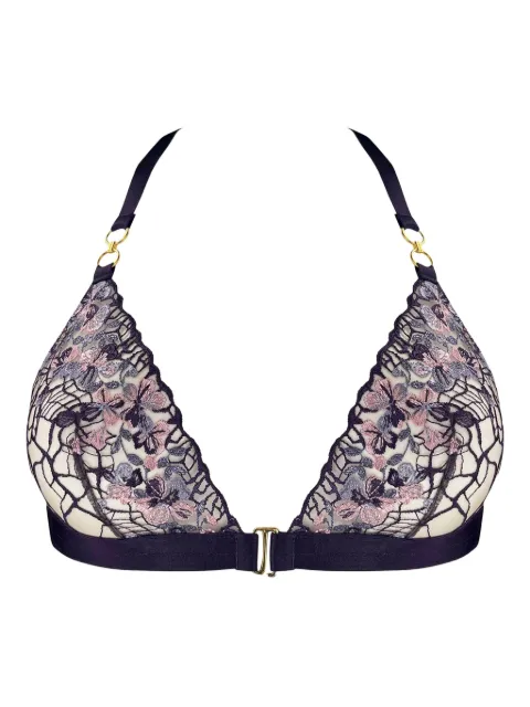 Bordelle Amela embroidered triangle bra Purple AMELASOFTTRIANGLEBRA