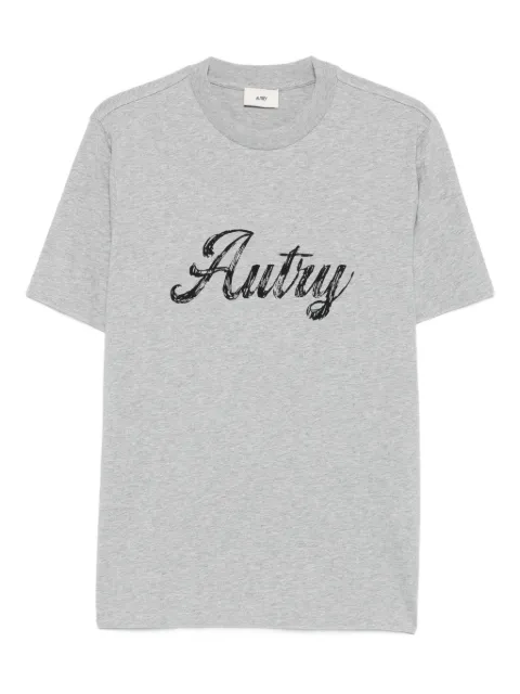 Autry script-logo cotton t-shirt Grey TSPMI5CD