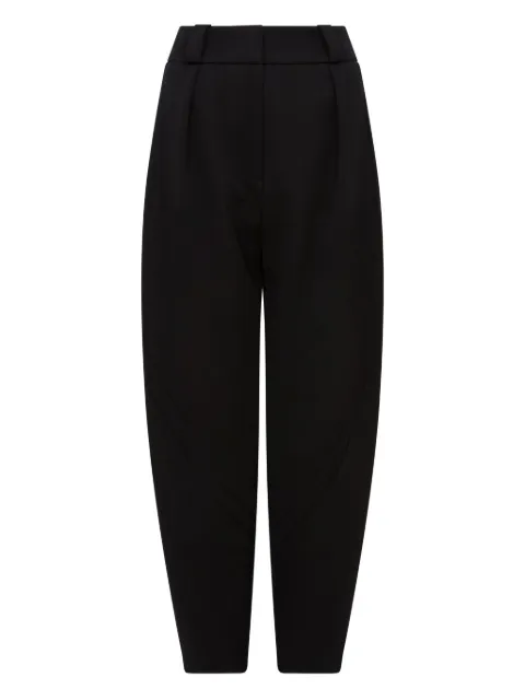 16Arlington Pola piped-seam pocket tapered trousers Black TR113AW2501TAILORINGNERO