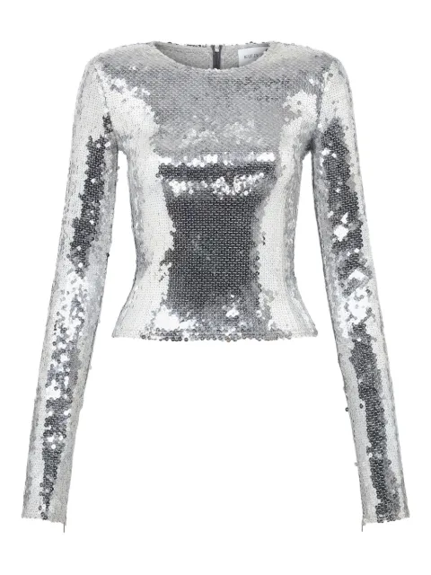 16Arlington Loida sequinned T-shirt Grey T395AW2502SEQUINARGENTO